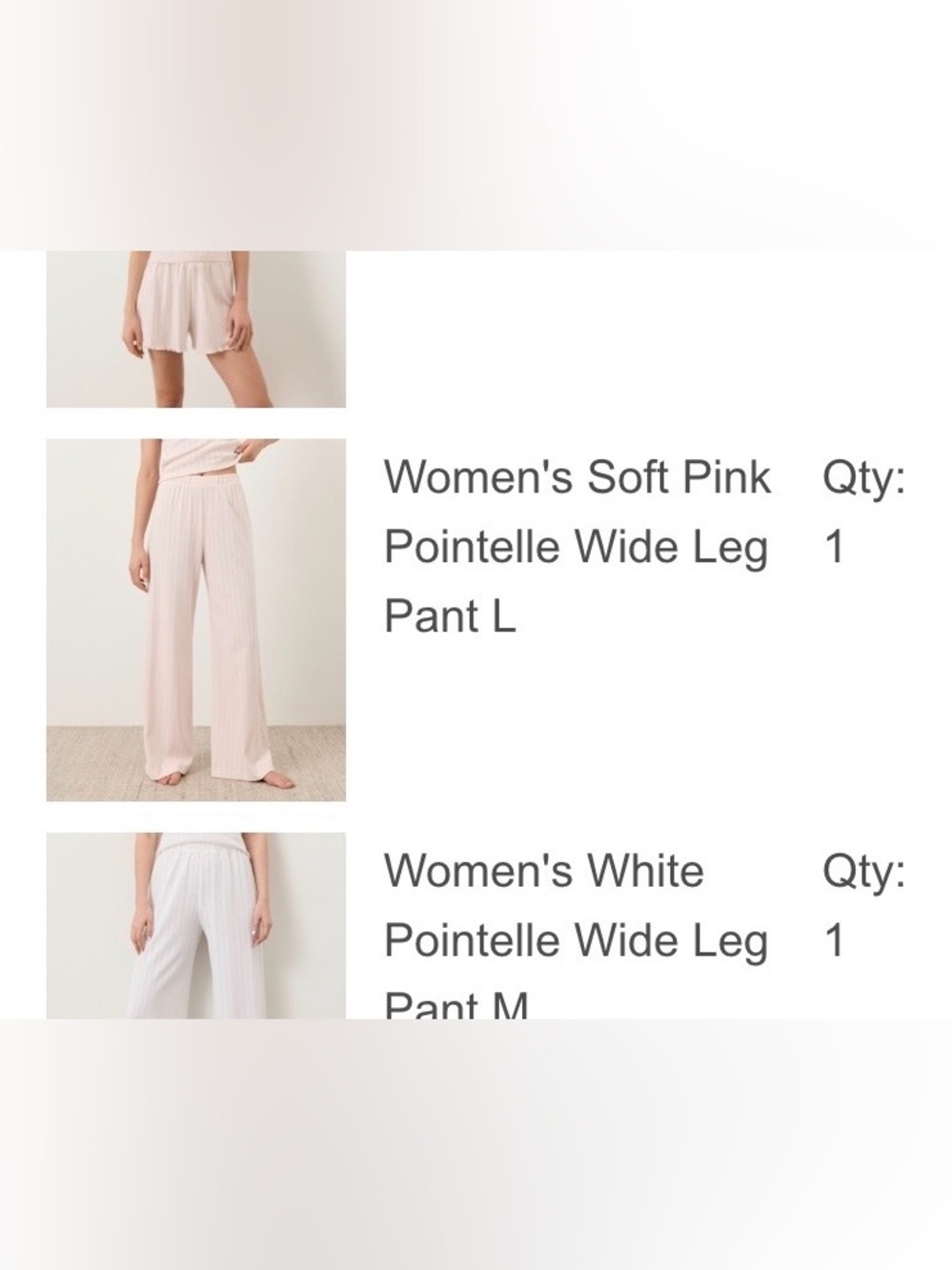 Pact Pointelle Wide Leg Pant in Soft Pink - Picture 5 of 5